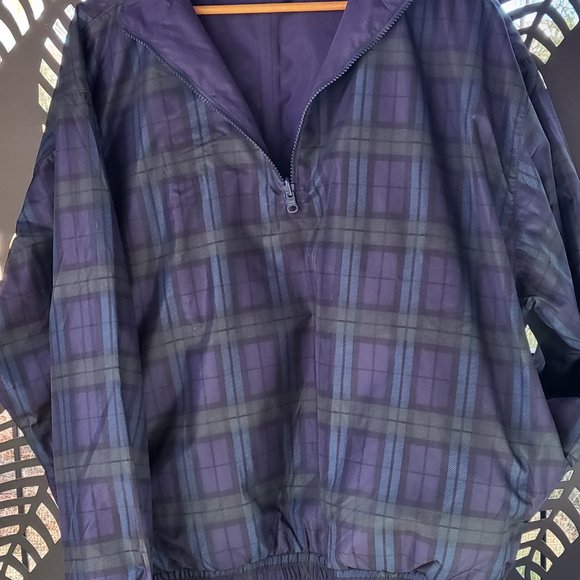 Pebble Beach Reversable Pullover Windbreaker Jacket - Picture 2 of 8